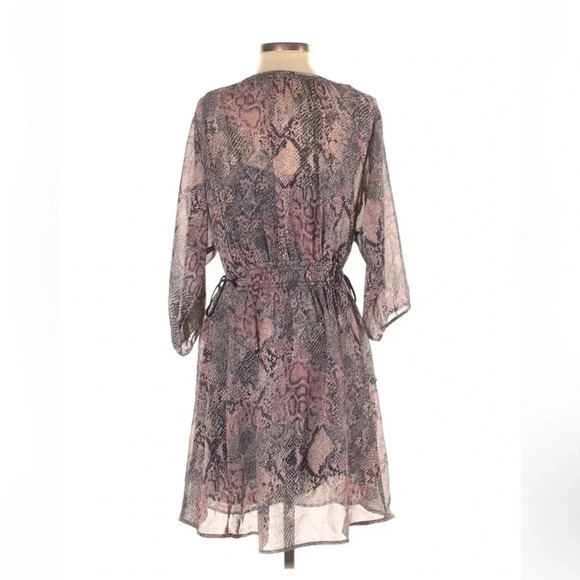 Anthropologie | Floreat | Mauve Zahara Snake Print Dress Women's Size Small S - Picture 3 of 7